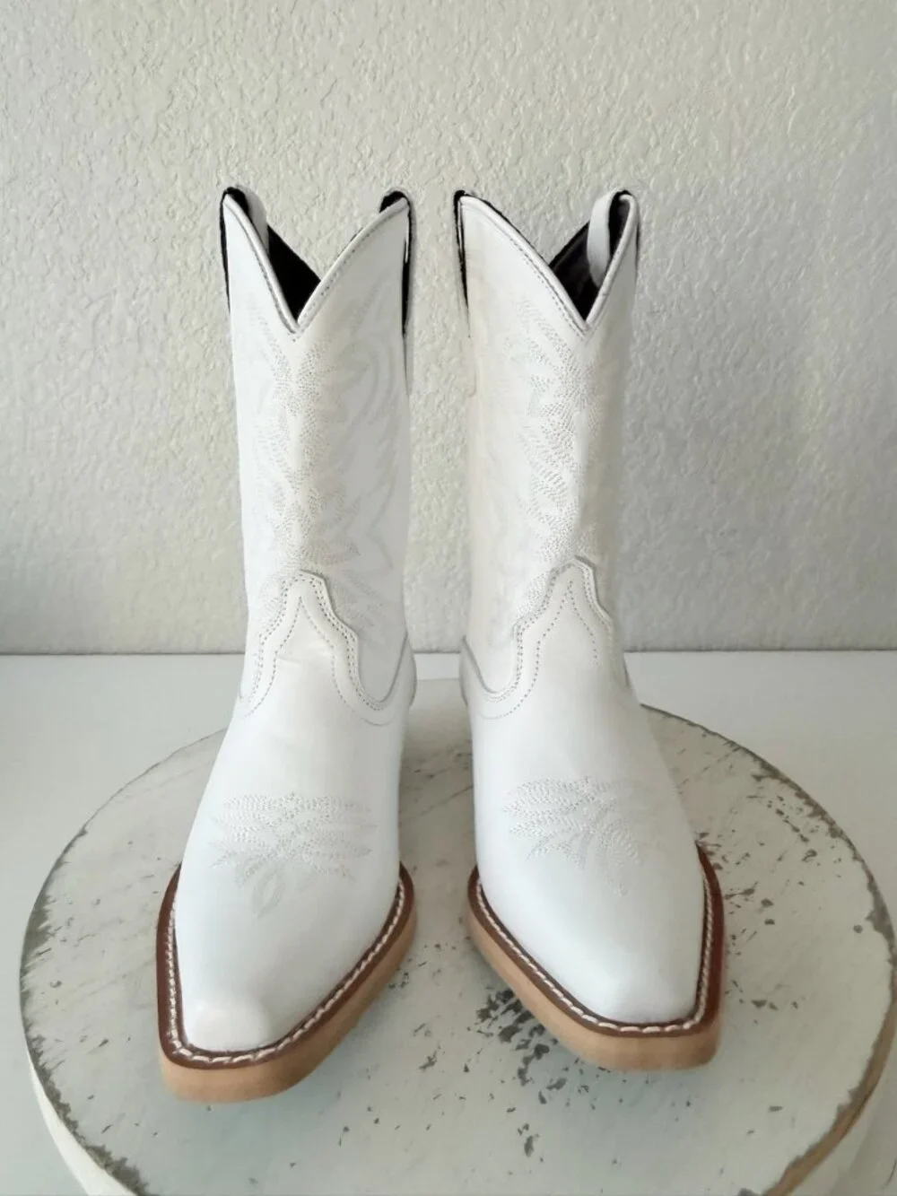 Lane Smokeshow Girls White Cowboy Boots Size 5 Western Cowgirl Kids Childrens